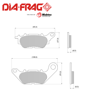 DIAFRAG LMP-458 YAMAHA YBR-125/R-15 DELANTERA