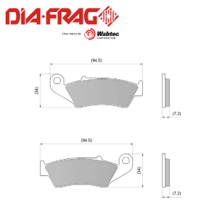 DIAFRAG LMP-294 HONDA XR-250/150 DELANTERA (SEMI METALICA)
