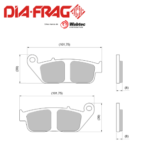 DIAFRAG LMP-227 SUZUKI GZ-150 (SEMI METALICA)
