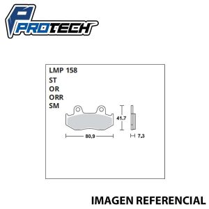 Pastilla Freno ProTech LM-158 (Delantera)