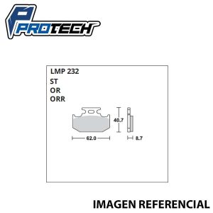 Pastilla Freno ProTech LMP-232 (Trasera)