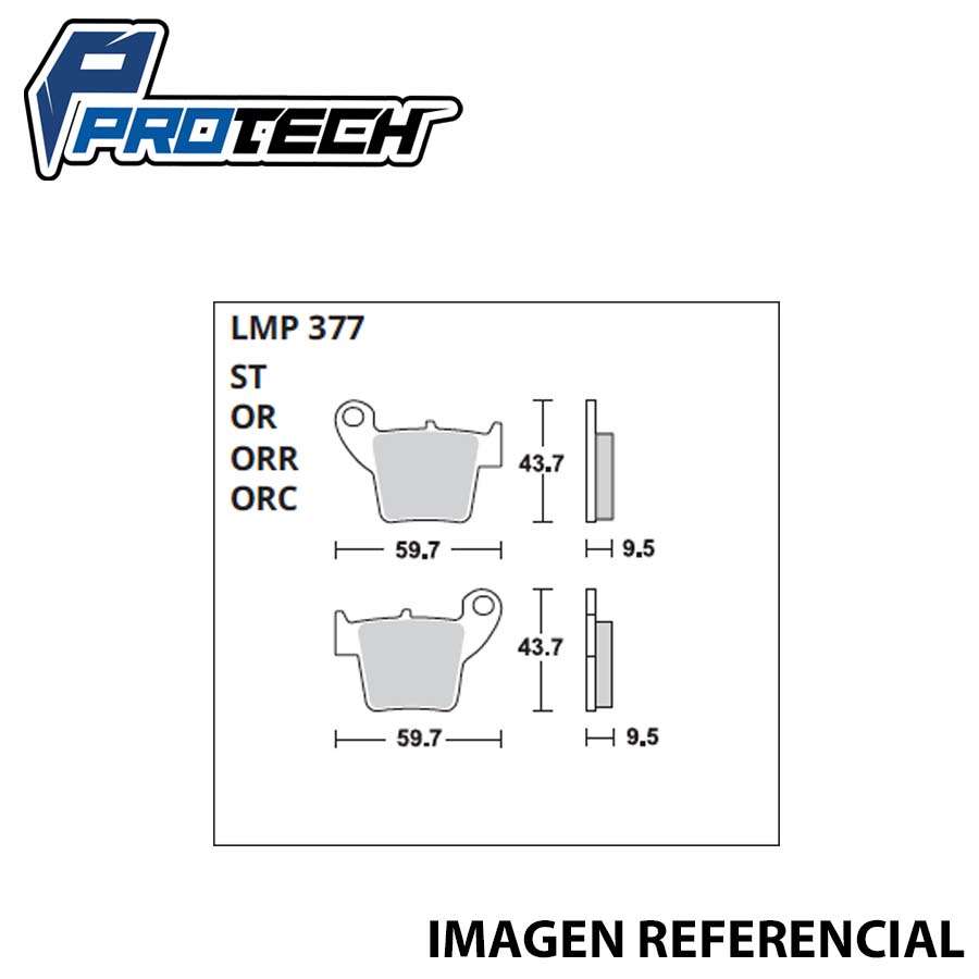 Pastilla Freno ProTech LMP-377 (Trasera)