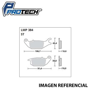 Pastilla Freno ProTech LMP-384 (Trasera)