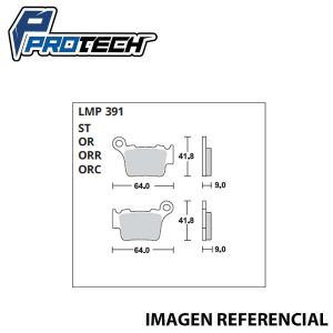 Pastilla Freno ProTech LMP-391 (Trasera)
