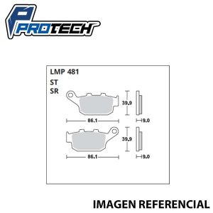 Pastilla Freno ProTech LMP-481 (Trasera)