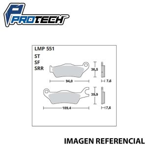 Pastilla Freno ProTech LMP-551 (Delantera)