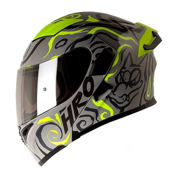 Casco Moto Hro 3400dv randomer gris Abatible Sun Visor Certificación Dot - Imagen 2